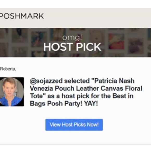 Patricia Nash Venezia Pouch Leather Canvas Floral Tote Posh Party Host Pick VGUC - Picture 2 of 15